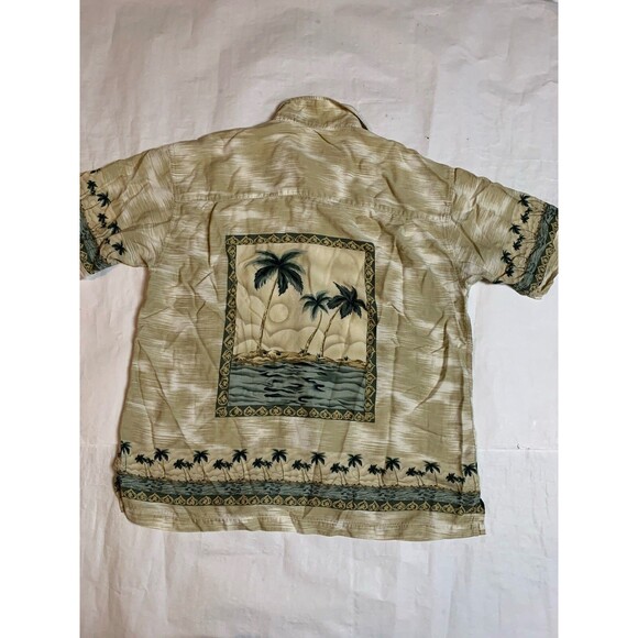 Hilo Hattie Shirt Men Large Multicolor Tropical Palm Trees Beach - Picture 2 of 6